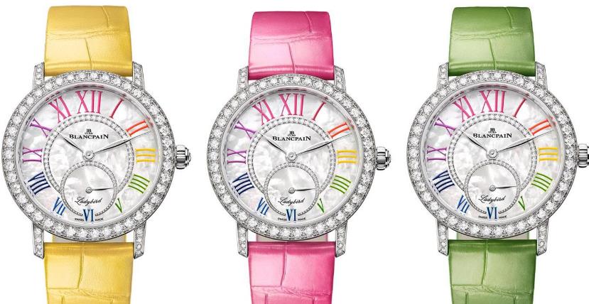 宝珀Ladybird女装系列推出钻石舞会彩虹舞曲新品腕表